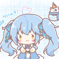 This is a pixiv picture whose title is 髪型いろいろラミィちゃん❄.