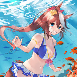 This is a pixiv picture whose title is 水着テイオー!.