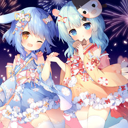 This is a pixiv picture whose title is 夏祭り.