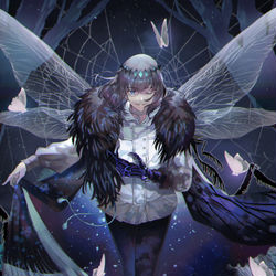 This is a pixiv picture whose title is 嘘つきの妖精王.