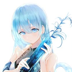 This is a pixiv picture whose title is Blue.
