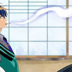 This is a pixiv picture whose title is 毒煙🚬.
