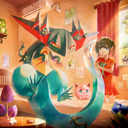 This is a pixiv picture whose title is 子育てドラパルト.