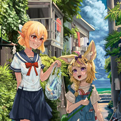 This is a pixiv picture whose title is フレポールの夏休.
