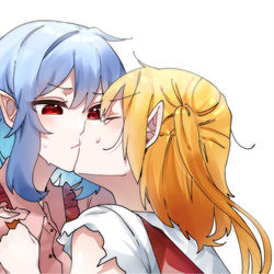 This is a pixiv picture whose title is 仲直りのちゅー.
