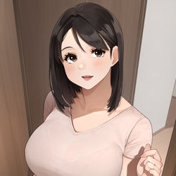 This is a pixiv picture whose title is 近所の人妻さん.
