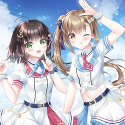 This is a pixiv picture whose title is マリンルック⚓️🏖.