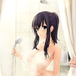 This is a pixiv picture whose title is １日に何回もシャワー浴びないと暑くてたまらない（夏休み）.