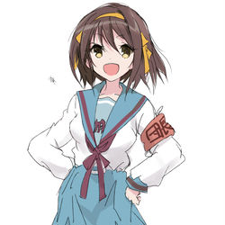 This is a pixiv picture whose title is 涼宮ハルヒ.