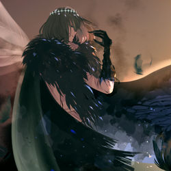 This is a pixiv picture whose title is 大嘘つきの■■■■.