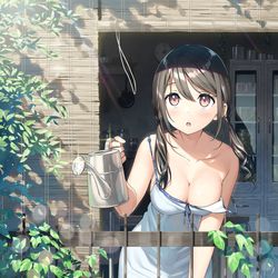 This is a pixiv picture whose title is 朝の日課.