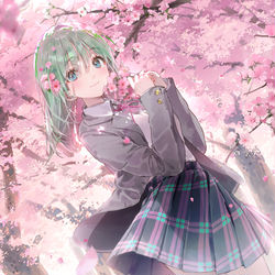 This is a pixiv picture whose title is 季節を抱きしめて.