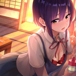 This is a pixiv picture whose title is 夕暮れ.