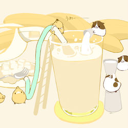 This is a pixiv picture whose title is バナナジュース.
