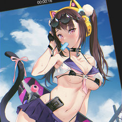 This is a pixiv picture whose title is スケートボードに行く！.