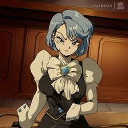 This is a pixiv picture whose title is [RETRO] Franziska von Karma [AA].