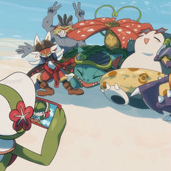 This is a pixiv picture whose title is かっこよく撮って！.