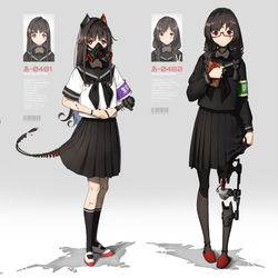 This is a pixiv picture whose title is がらくた委員会.