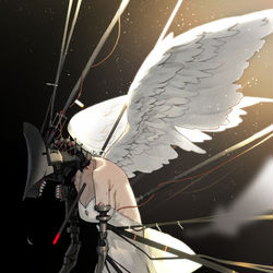 This is a pixiv picture whose title is かつてニケと呼ばれたもの.