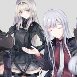 This is a pixiv picture whose title is 小隊のみんなに手を出したのがバレて修羅場前線♡.