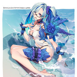 This is a pixiv picture whose title is 水着ブリュンヒルデ.