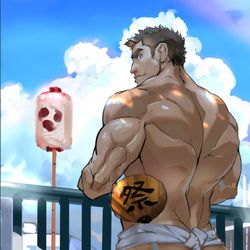 This is a pixiv picture whose title is 祭りの日.