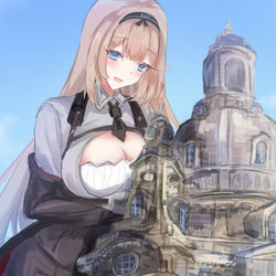 This is a pixiv picture whose title is 巨大娘StG-940.
