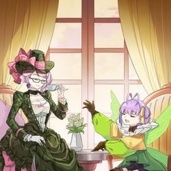 This is a pixiv picture whose title is ムリアンとコヤン✨🌸.