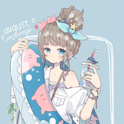 This is a pixiv picture whose title is 夏休み.