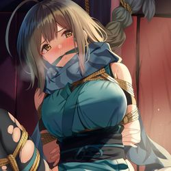 This is a pixiv picture whose title is 千雪さんの忍者体験.