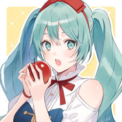 This is a pixiv picture whose title is 白雪姫ミクさん.