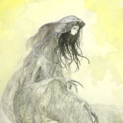 This is a pixiv picture whose title is 白蛇傴様.