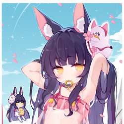This is a pixiv picture whose title is 水面に浮かぶ花🌸.