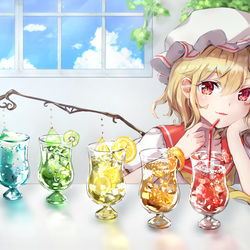 This is a pixiv picture whose title is フルーツソーダな羽.