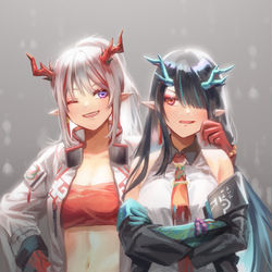 This is a pixiv picture whose title is 画中人.