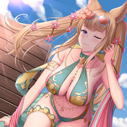 This is a pixiv picture whose title is 水着メーテラさん.