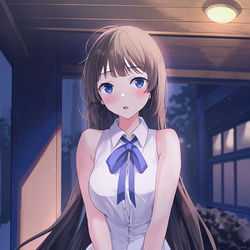 This is a pixiv picture whose title is 剣道部校外合宿3日目、「お待たせ…」.