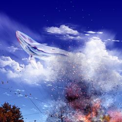 This is a pixiv picture whose title is 蛍と野次馬.