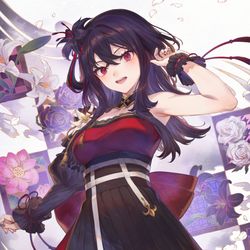 This is a pixiv picture whose title is 黒咲ユリアさん.