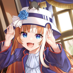 This is a pixiv picture whose title is 理事長のうまぴょい練習.
