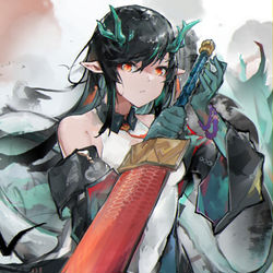 This is a pixiv picture whose title is Dusk.