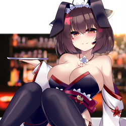 This is a pixiv picture whose title is 和バニーきりたん.