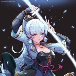 This is a pixiv picture whose title is 神里綾華.