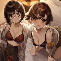This is a pixiv picture whose title is みく未央.