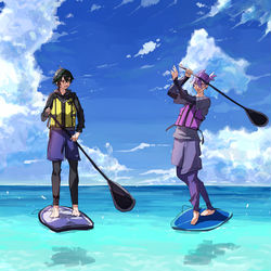 This is a pixiv picture whose title is SUP.