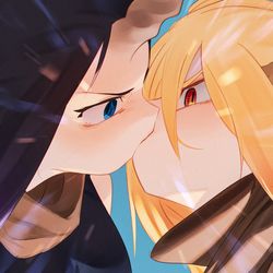 This is a pixiv picture whose title is ズキューン！.