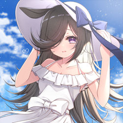 This is a pixiv picture whose title is 夏デートしてくれるライスシャワー.