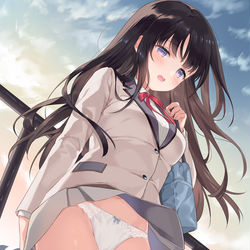 This is a pixiv picture whose title is 風のいたずら.