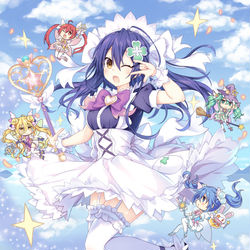 This is a pixiv picture whose title is 【依頼】魔法少女士織.