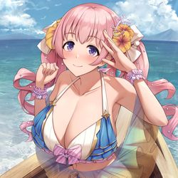 This is a pixiv picture whose title is 水着ツムギちゃん.